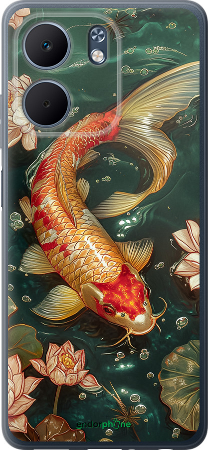 Силиконовый чехол Мелодия Лотоса для Oppo A5X 4G/5G - 6106u-4090 изображение 