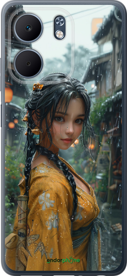 Силиконовый чехол Anime-girl для Oppo A5X 4G/5G - 6133u-4090 изображение 