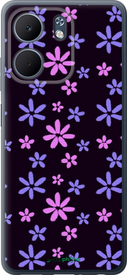 Силиконовый чехол с  цветами для Oppo A5X 4G/5G - 6258u-4090 изображение 