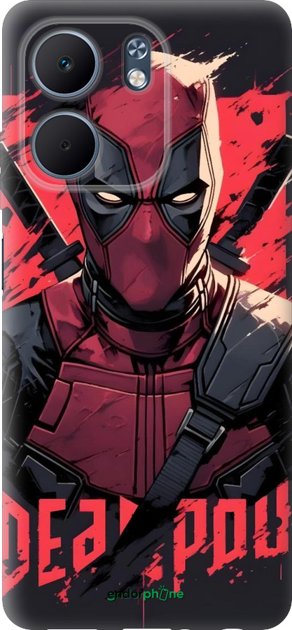 Силиконовый чехол Дедпул для Oppo A5X 4G/5G - 6293u-4090 изображение 
