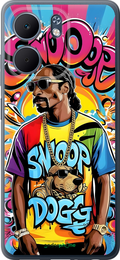 Силиконовый чехол Снуп дог для Oppo A5X 4G/5G - 6348u-4090 изображение 