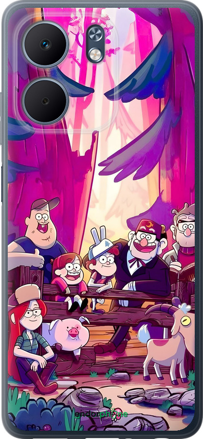 Силіконовий чехол Гравити Фолз для Oppo A5X 4G/5G - 6365u-4090 изображение 