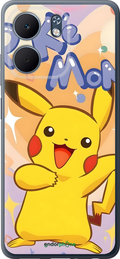 Силіконовий чехол Пикачу для Oppo A5X 4G/5G - 6383u-4090 изображение 