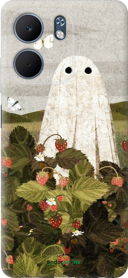 Силиконовый чехол Клубничные поля и привидения для Oppo A5X 4G/5G - 6426u-4090 изображение 