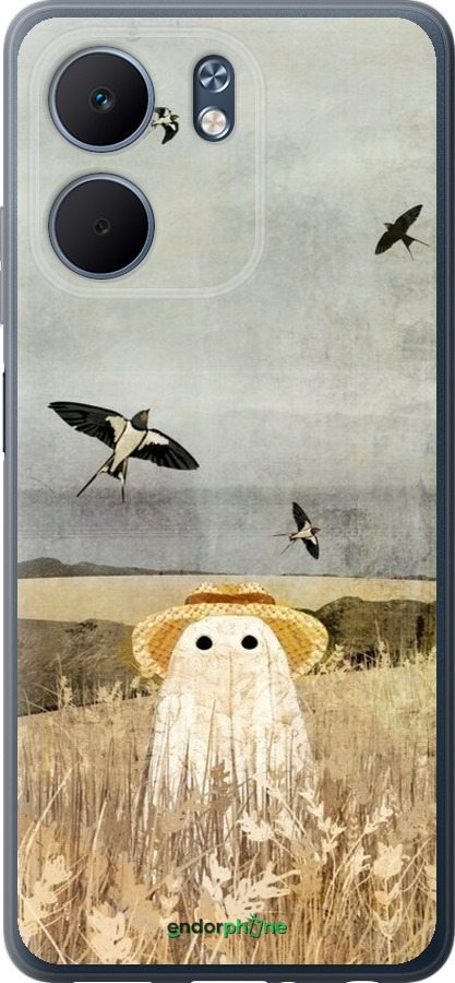 Силиконовый чехол Призрак в поле для Oppo A5X 4G/5G - 6427u-4090 изображение 