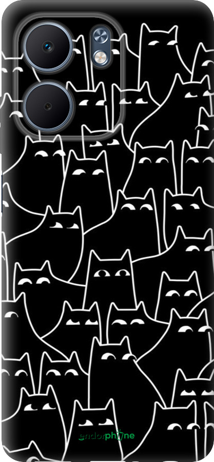 Силиконовый чехол С изображением кошек для Oppo A5X 4G/5G - 6470u-4090 изображение 