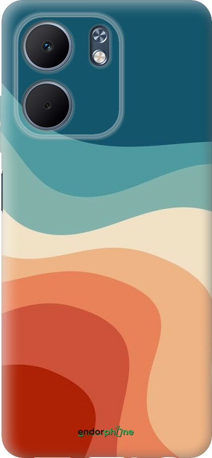 Силиконовый чехол В стиле ретро с волнами для Oppo A5X 4G/5G - 6531u-4090 изображение 