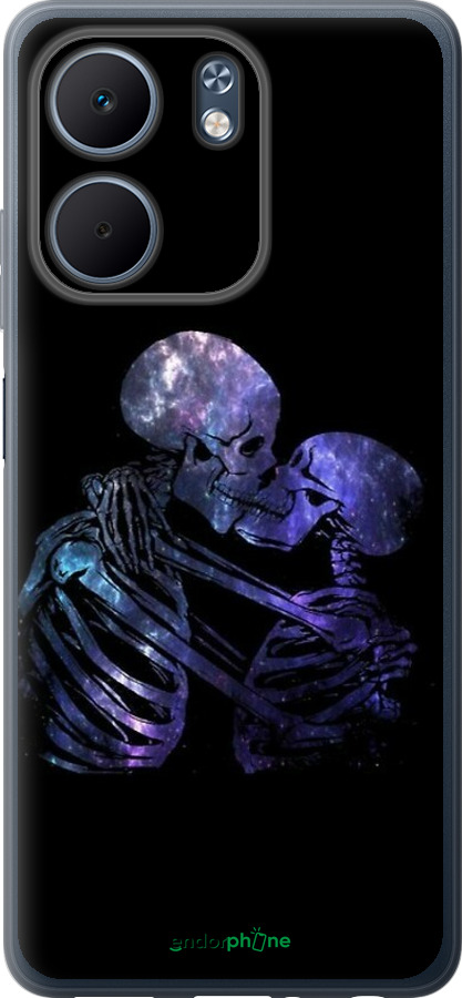 Силиконовый чехол С изображением скелета для Oppo A5X 4G/5G - 6537u-4090 изображение 