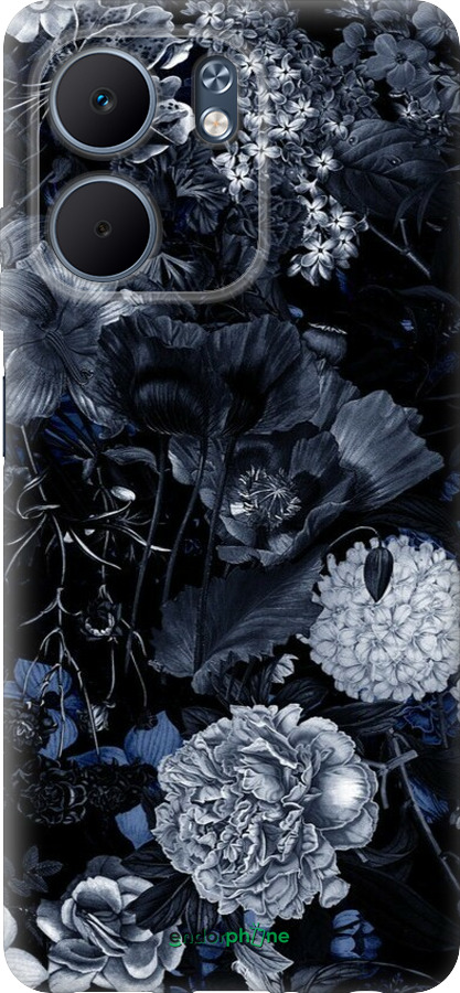 Силиконовый чехол Абстрактный цветочный рисунок в синих тонах для Oppo A5X 4G/5G - 6539u-4090 изображение 