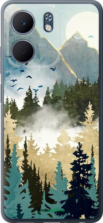 Силиконовый чехол С изображением лесного пейзажа для Oppo A5X 4G/5G - 6548u-4090 изображение 