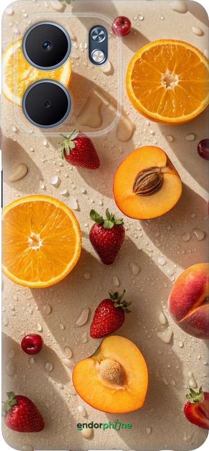Силиконовый чехол Фрукты 3 для Oppo A5X 4G/5G - 6703u-4090 изображение 
