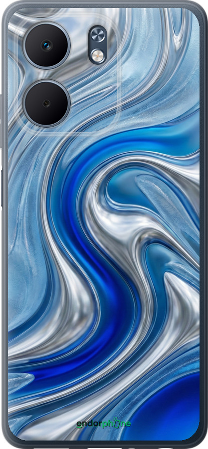 Силиконовый чехол Liquid Chrome для Oppo A5X 4G/5G - 6781u-4090 изображение 