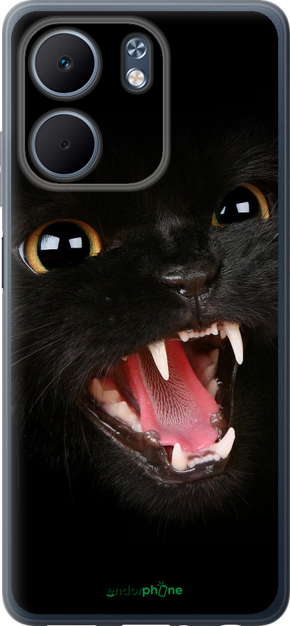 Силіконовий чехол Чорна кішка для Oppo A5X 4G/5G - 932u-4090 изображение 