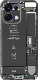 Силиконовый чехол Детали смартфона для Oppo A6 Pro 4G - 5487u-4229 изображение 