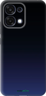 Силиконовый чехол Градиент в тёмно - синем стиле для Oppo A6 Pro 4G - 6542u-4229 изображение 