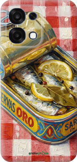 Силиконовый чехол Vintage Sardine Tin Phone для Oppo F31 - 6772u-4238 изображение 