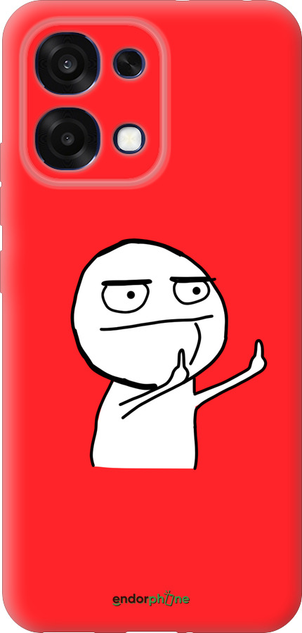 Силиконовый чехол Мем для Oppo A6 Pro 4G - 4578u-4229 изображение 