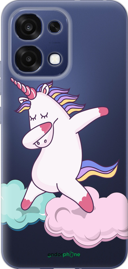 Силиконовый чехол Единорог для Oppo F31 - 4702u-4238 изображение 