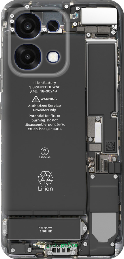 Силиконовый чехол Детали смартфона для Oppo A6 Pro 4G - 5487u-4229 изображение 