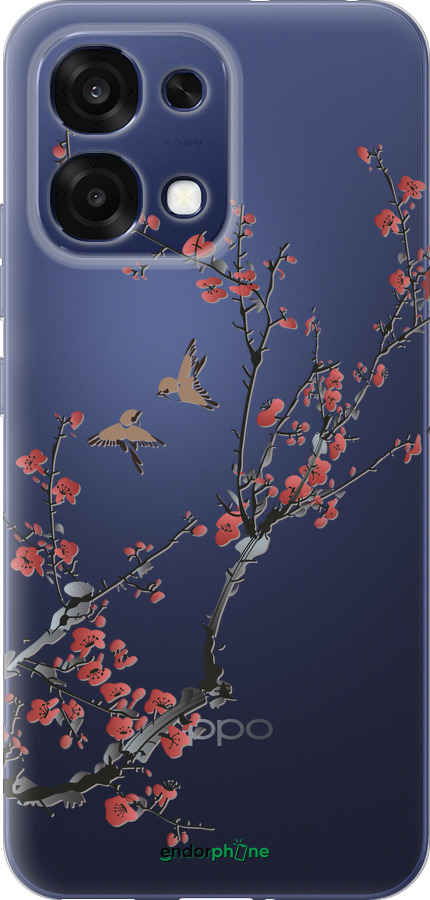 Силіконовий чехол Сакура v2 для Oppo F31 - 5538u-4238 изображение 