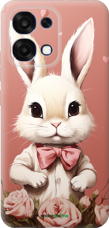 Силиконовый чехол Зайчик для Oppo A6 Pro 4G - 5669u-4229 изображение 