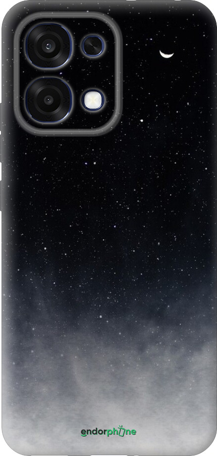 Силиконовый чехол Сині хмари, Синій місяць для Oppo A6 Pro 4G - 6396u-4229 изображение 