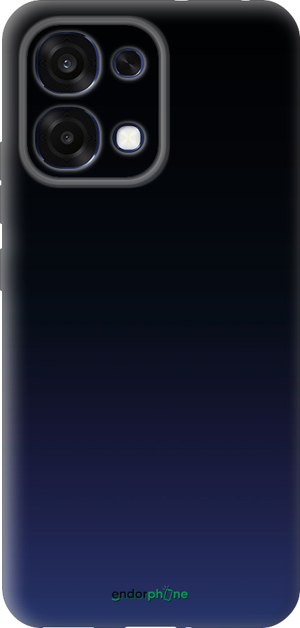 Силиконовый чехол Градиент в тёмно - синем стиле для Oppo A6 Pro 4G - 6542u-4229 изображение 