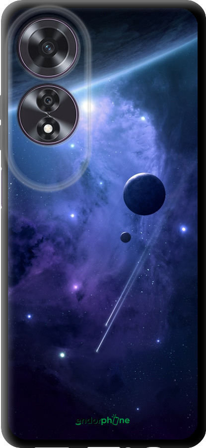 TPU чехол Планети в синьому космосі для Oppo A60 4G - 171b-3702 изображение 