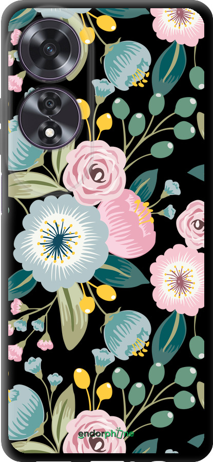 TPU чехол Цветочные обои v2 для Oppo A60 4G - 5602b-3702 изображение 