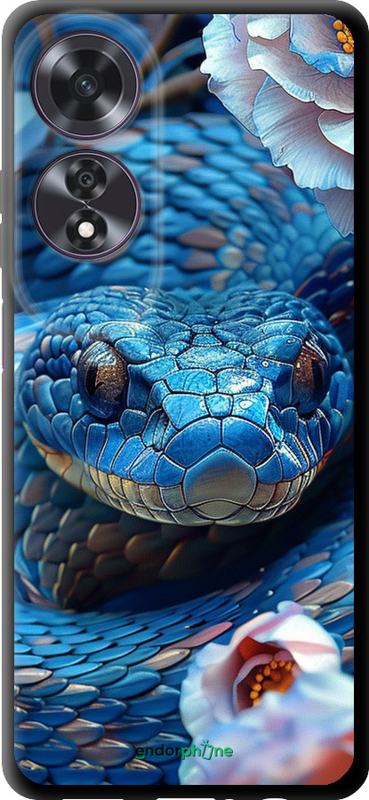 TPU чехол Blue Snake для Oppo A60 4G - 6079b-3702 изображение 