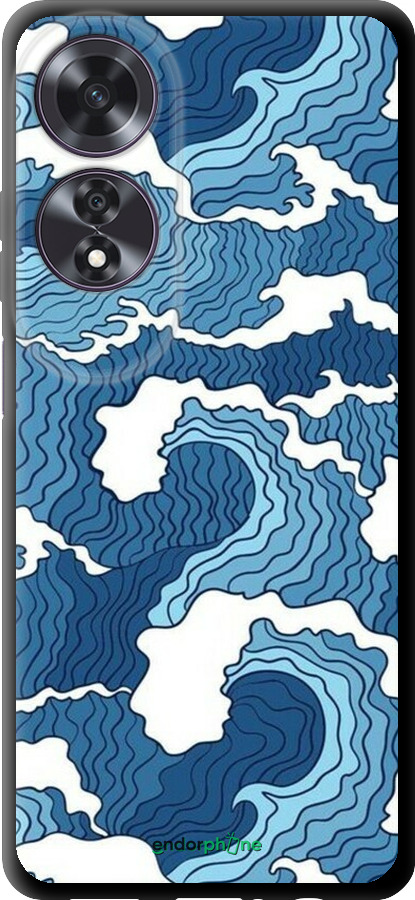 TPU чехол Абстрактный рисунок морских волн для Oppo A60 4G - 6538b-3702 изображение 