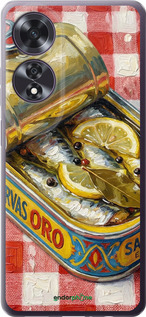 Силиконовый чехол Vintage Sardine Tin Phone для Oppo A60 4G - 6772u-3702 изображение 