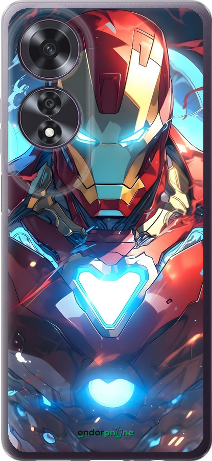 Силиконовый чехол Железный человек для Oppo A60 4G - 6372u-3702 изображение 