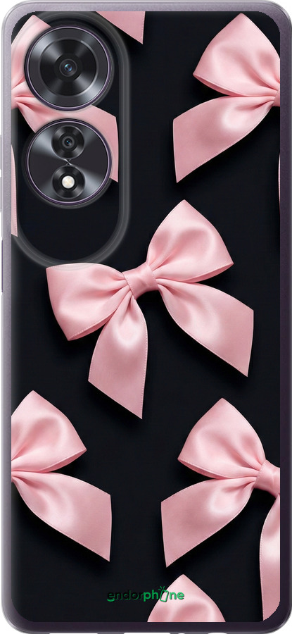 Силиконовый чехол Coquette Ribbons Dark Coquette для Oppo A60 4G - 6767u-3702 изображение 