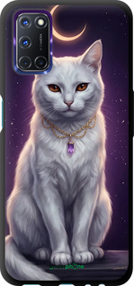 TPU чехол Mystic White Cat Gothic Dark Purple Gold для Oppo A72 - 6805b-2011 изображение 