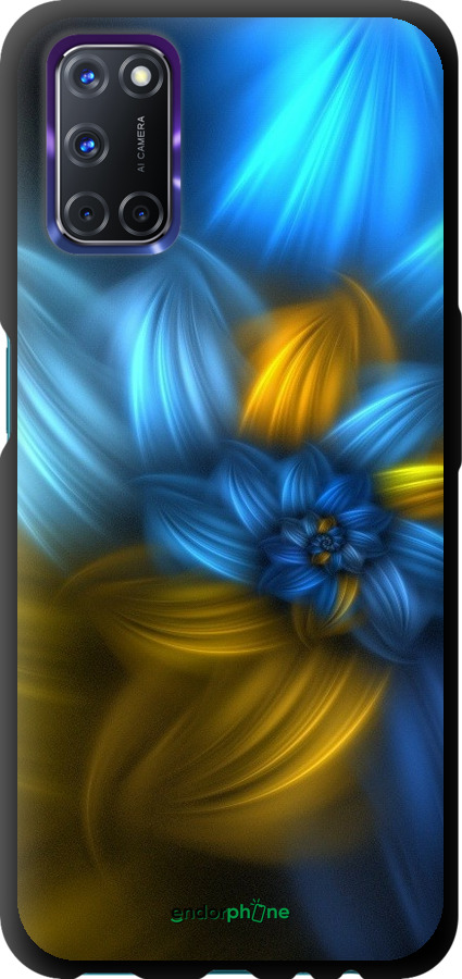 

TPU чорний чохол "Візерунок 46" для Oppo A72, Синій