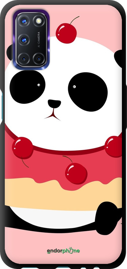 TPU чехол Панда с пончиком для Oppo A72 - 3991b-2011 изображение 