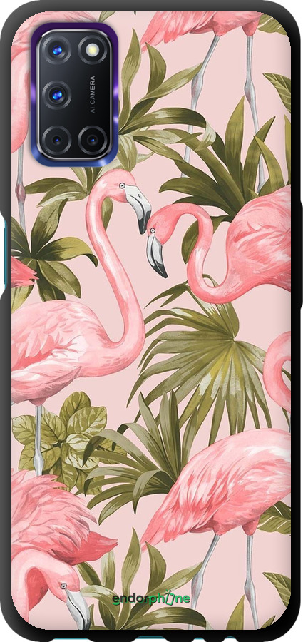 TPU чехол фламинго 2 для Oppo A72 - 4360b-2011 изображение 