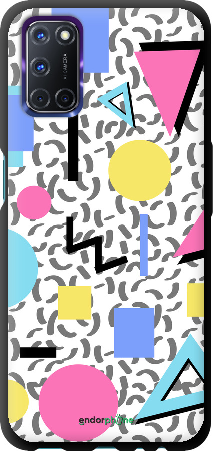 TPU чехол Color shapes для Oppo A72 - 4893b-2011 изображение 