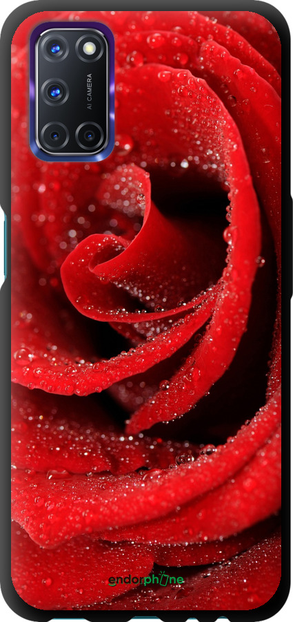 TPU чехол Червона троянда для Oppo A72 - 529b-2011 изображение 