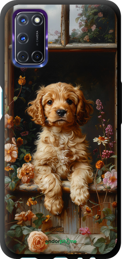 TPU чехол Щенок cocker spaniel для Oppo A72 - 6136b-2011 изображение 