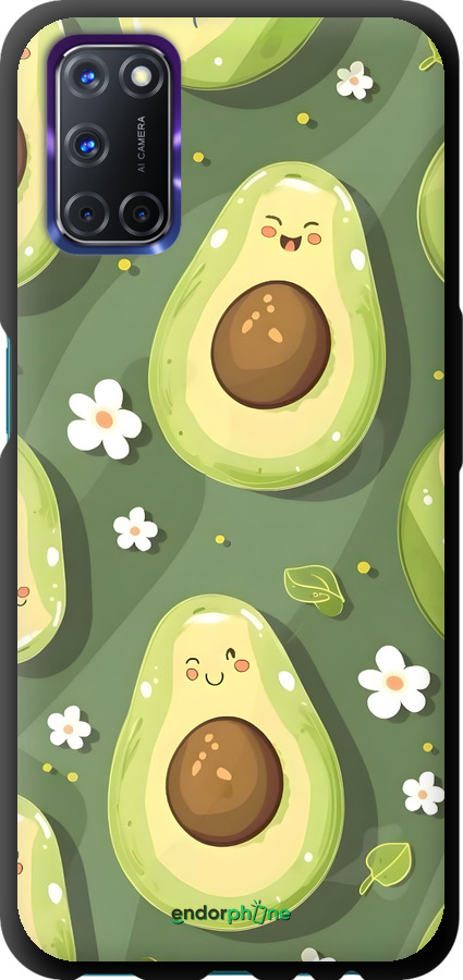 TPU чехол Авокадо для Oppo A72 - 6380b-2011 изображение 