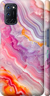 3D пластиковий матовий чехол Мрамор 2 для Oppo A72 - 6307m-2011 изображение 