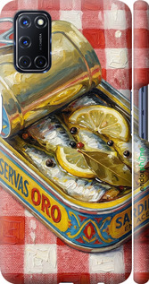 3D пластиковый матовый чехол Vintage Sardine Tin Phone для Oppo A72 - 6772m-2011 изображение 