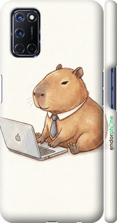 3D пластиковый матовый чехол 'Funny Capybara CEO Working' для Oppo A72 изображение 1