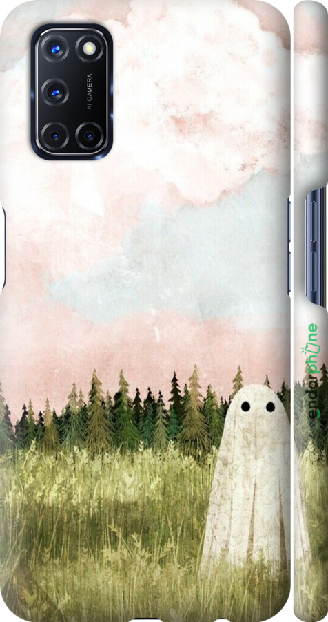 3D пластиковий матовий чехол Привид для Oppo A72 - 6401m-2011 изображение 