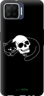 TPU чехол Із зображенням кота та черепа для Oppo A73 - 6491b-1379 изображение 