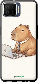 TPU чехол Funny Capybara CEO Working для Oppo A73 - 6777b-1379 изображение 