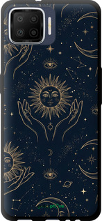 TPU чехол Celestial Harmony: Sun & Moon Gold Mystic Pattern для Oppo A73 - 6778b-1379 изображение 