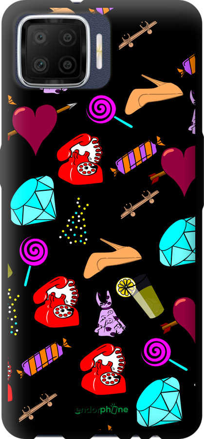 TPU чехол stickers для Oppo A73 - 4757b-1379 изображение 